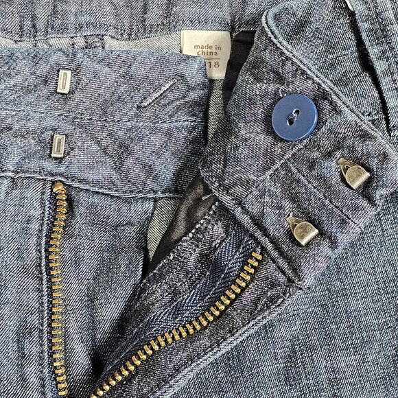 Coldwater Creek Shorts Womens Plus Size 18 Bermuda  Zip Button Jeans - Picture 5 of 10